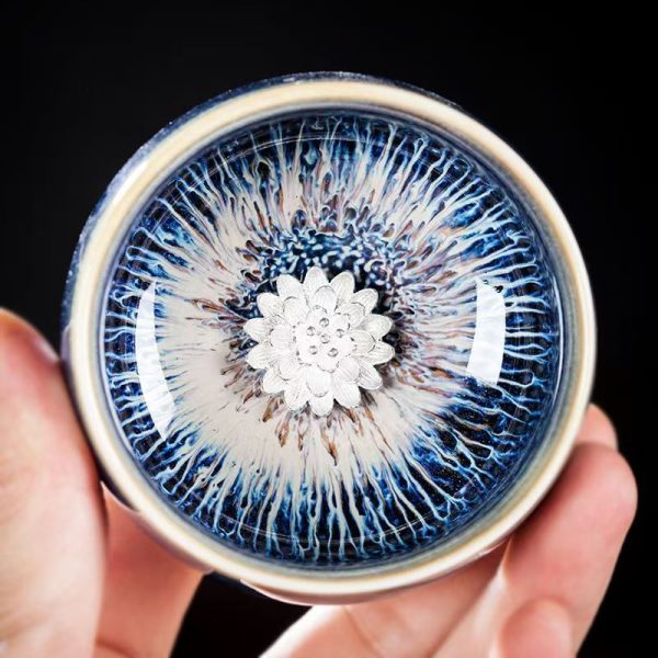 Silver - Inlaid Jianzhan Tea Cup