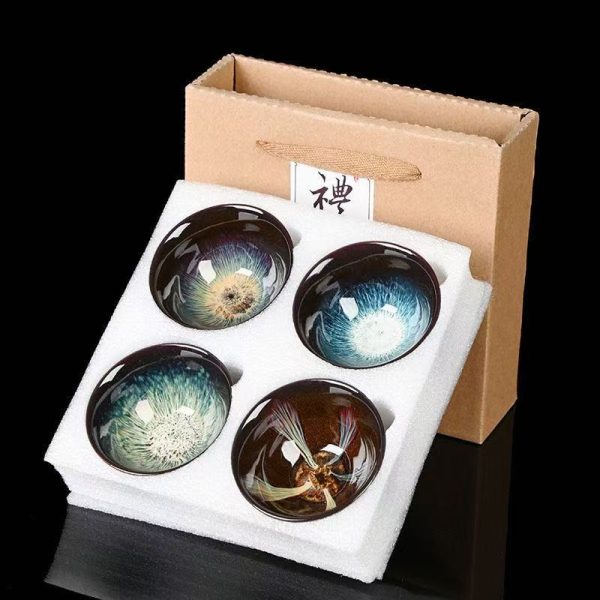 4 - Piece Kiln - Changed Tea Cup Gift Set