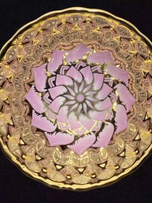 单只 (14) Purple Lotus Golden Tea Cup