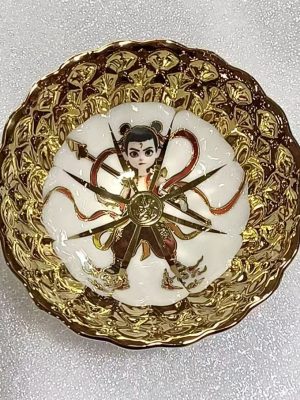 单只 (5) Nezha - Themed Golden Tea Cup